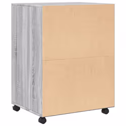 vidaXL Rolling Cabinet Mobile Filing Cabinet Storage Cabinet Engineered Wood - grey sonoma - Additional view 5
