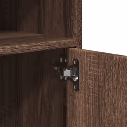 vidaXL Rolling Cabinet Mobile Filing Cabinet Storage Cabinet Engineered Wood - brown oak - Additional view 7