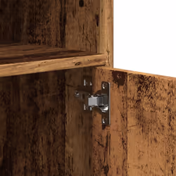 vidaXL Rolling Cabinet Mobile Filing Cabinet Storage Cabinet Engineered Wood - old wood - Additional view 7
