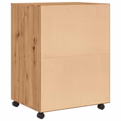 vidaXL Rolling Cabinet Mobile Filing Cabinet Storage Cabinet Engineered Wood - oak - Additional view 5