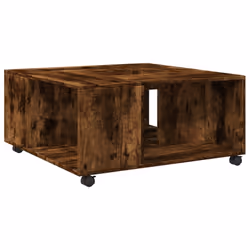 vidaXL Coffee Table Hallway Tea End Table Side Table Engineered Wood - smoked oak