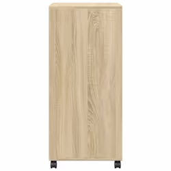 vidaXL RollingÃÂ Cabinet Office Storage Cabinet Engineered Wood - sonoma oak - Additional view 4