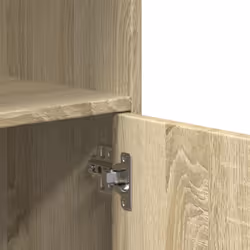 vidaXL RollingÃÂ Cabinet Office Storage Cabinet Engineered Wood - sonoma oak - Additional view 7