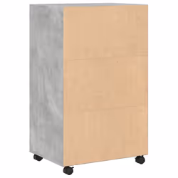 vidaXL RollingÃÂ Cabinet Office Storage Cabinet Engineered Wood - concrete grey - Additional view 5