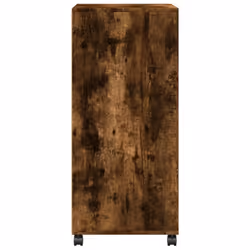 vidaXL RollingÃÂ Cabinet Office Storage Cabinet Engineered Wood - smoked oak - Additional view 4