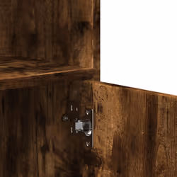 vidaXL RollingÃÂ Cabinet Office Storage Cabinet Engineered Wood - smoked oak - Additional view 7