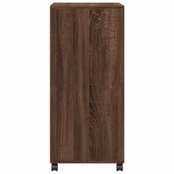 vidaXL RollingÃÂ Cabinet Office Storage Cabinet Engineered Wood - brown oak - Additional view 4