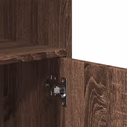 vidaXL RollingÃÂ Cabinet Office Storage Cabinet Engineered Wood - brown oak - Additional view 7
