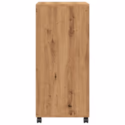 vidaXL RollingÃÂ Cabinet Office Storage Cabinet Engineered Wood - oak - Additional view 4
