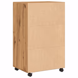 vidaXL RollingÃÂ Cabinet Office Storage Cabinet Engineered Wood - oak - Additional view 5