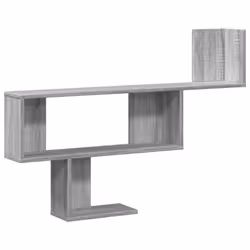 vidaXL Wall Shelf Floating Shelf Storage Shelf Engineered Wood - grey sonoma