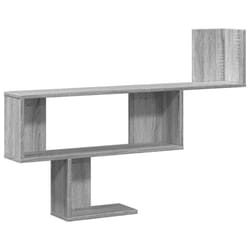 vidaXL Wall Shelf Floating Shelf Storage Shelf Engineered Wood - grey sonoma