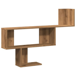 vidaXL Wall Shelf Floating Shelf Storage Shelf Engineered Wood - oak