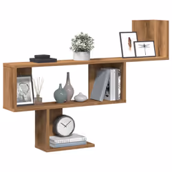 vidaXL Wall Shelf Floating Shelf Storage Shelf Engineered Wood - oak