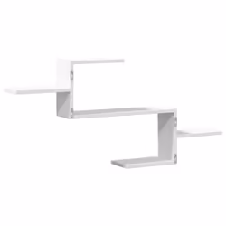 vidaXL Wall Shelf Floating Shelf Storage Shelf Engineered Wood - white - Additional view 5