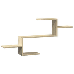 vidaXL Wall Shelf Floating Shelf Storage Shelf Engineered Wood - sonoma oak