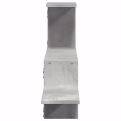 vidaXL Wall Shelf Floating Shelf Storage Shelf Engineered Wood - concrete grey - Additional view 4