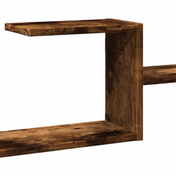 vidaXL Wall Shelf Floating Shelf Storage Shelf Engineered Wood - smoked oak - Additional view 7