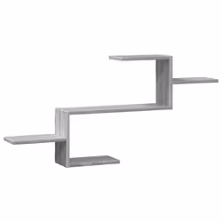 vidaXL Wall Shelf Floating Shelf Storage Shelf Engineered Wood - grey sonoma