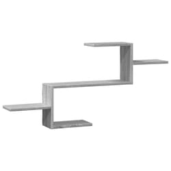 vidaXL Wall Shelf Floating Shelf Storage Shelf Engineered Wood - grey sonoma
