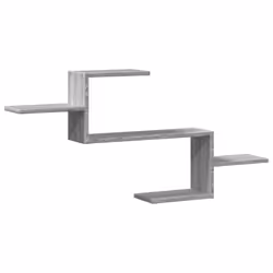 vidaXL Wall Shelf Floating Shelf Storage Shelf Engineered Wood - grey sonoma - Additional view 5