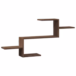 vidaXL Wall Shelf Floating Shelf Storage Shelf Engineered Wood - brown oak