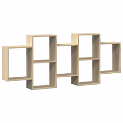 vidaXL Wall Shelf Floating Shelf Wall Storage Shelf Engineered Wood - sonoma oak, 159 x 18 x 65 cm - Additional view 5