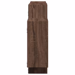 vidaXL Wall Shelf Floating Shelf Wall Storage Shelf Engineered Wood - brown oak, 159 x 18 x 65 cm - Additional view 4