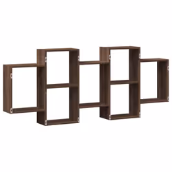 vidaXL Wall Shelf Floating Shelf Wall Storage Shelf Engineered Wood - brown oak, 159 x 18 x 65 cm - Additional view 5