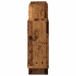 vidaXL Wall Shelf Floating Shelf Wall Storage Shelf Engineered Wood - old wood, 159 x 18 x 65 cm - Additional view 4