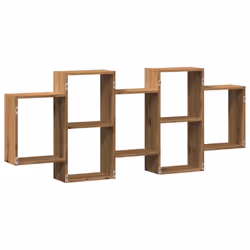 vidaXL Wall Shelf Floating Shelf Wall Storage Shelf Engineered Wood - oak, 159 x 18 x 65 cm - Additional view 5