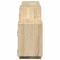 vidaXL Wall Shelf Floating Shelf Wall Storage Shelf Engineered Wood - sonoma oak, 129 x 18 x 42 cm - Additional view 4