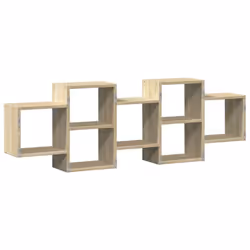 vidaXL Wall Shelf Floating Shelf Wall Storage Shelf Engineered Wood - sonoma oak, 129 x 18 x 42 cm - Additional view 5