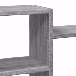 vidaXL Wall Shelf Floating Shelf Wall Storage Shelf Engineered Wood - grey sonoma, 129 x 18 x 42 cm - Additional view 6