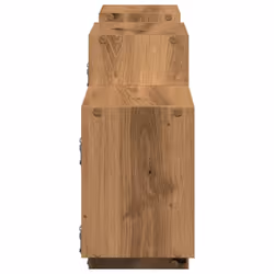 vidaXL Wall Shelf Floating Shelf Wall Storage Shelf Engineered Wood - oak, 129 x 18 x 42 cm - Additional view 4