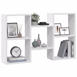 vidaXL Wall Shelf Floating Shelf Storage Shelf Engineered Wood - white