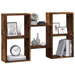 vidaXL Wall Shelf Floating Shelf Storage Shelf Engineered Wood - smoked oak