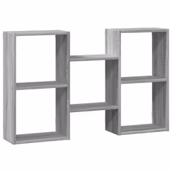 vidaXL Wall Shelf Floating Shelf Storage Shelf Engineered Wood - grey sonoma