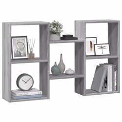 vidaXL Wall Shelf Floating Shelf Storage Shelf Engineered Wood - grey sonoma