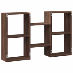 vidaXL Wall Shelf Floating Shelf Storage Shelf Engineered Wood - brown oak - Additional view 5