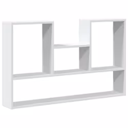 vidaXL Wall Shelf Floating Shelf Display Storage Shelf Engineered Wood - white