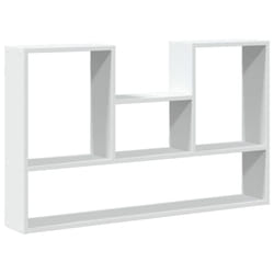vidaXL Wall Shelf Floating Shelf Display Storage Shelf Engineered Wood - white