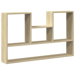 vidaXL Wall Shelf Floating Shelf Display Storage Shelf Engineered Wood - sonoma oak