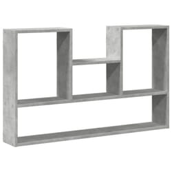 vidaXL Wall Shelf Floating Shelf Display Storage Shelf Engineered Wood - concrete grey