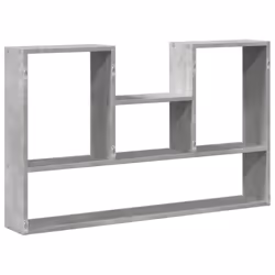 vidaXL Wall Shelf Floating Shelf Display Storage Shelf Engineered Wood - concrete grey - Additional view 5