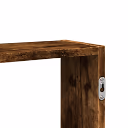 vidaXL Wall Shelf Floating Shelf Display Storage Shelf Engineered Wood - smoked oak - Additional view 7