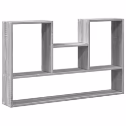 vidaXL Wall Shelf Floating Shelf Display Storage Shelf Engineered Wood - grey sonoma