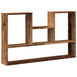 vidaXL Wall Shelf Floating Shelf Display Storage Shelf Engineered Wood - old wood