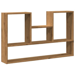 vidaXL Wall Shelf Floating Shelf Display Storage Shelf Engineered Wood - oak