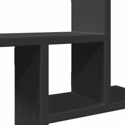 vidaXL Wall Shelves Wall Storage Shelf Floating Shelf 2 pcs Engineered Wood - black, 38 x 12 x 38 cm - Additional view 7